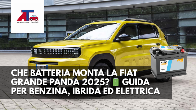 CHE BATTERIA MONTA LA FIAT GRANDE PANDA 2025? 🔋 GUIDA COMPLETA PER BENZINA, IBRIDA ED ELETTRICA