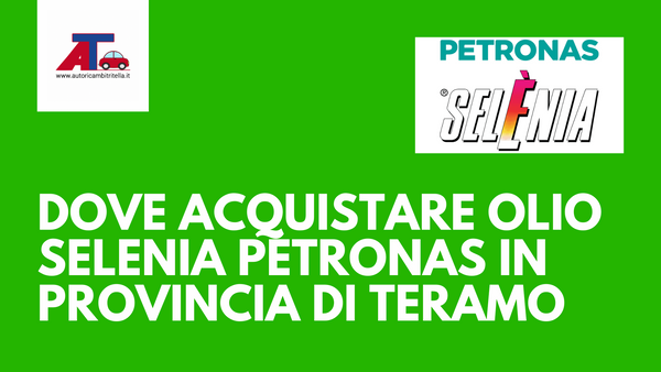 Dove acquistare olio Selenia Petronas in provincia di Teramo: le sedi di Autoricambi Tritella