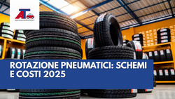 ROTAZIONE PNEUMATICI: SCHEMI E COSTI 2025