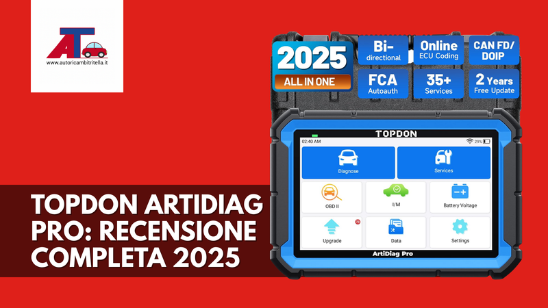 TOPDON ARTIDIAG PRO: RECENSIONE COMPLETA 2025