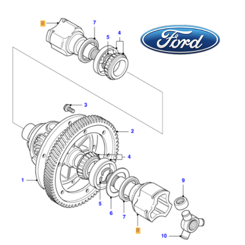✅ 1009653 FORD - GIUNTO INTERNO SINISTRO ORIGINALE