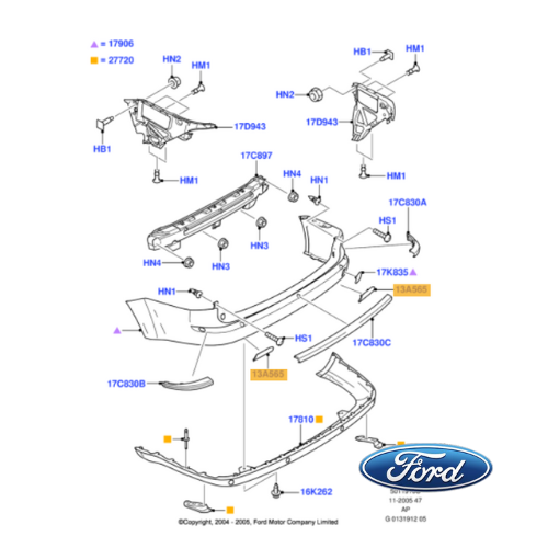 ✅ 1207549 FORD - CATARINFRANGENTE POSTERIORE DESTRO CATADIOTTRO FOCUS C-MAX