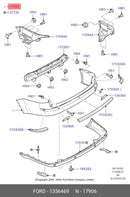 ✅ FORD 1356469 - PARAURTI POSTERIORE FOCUS 04-08 C MAX 03-07