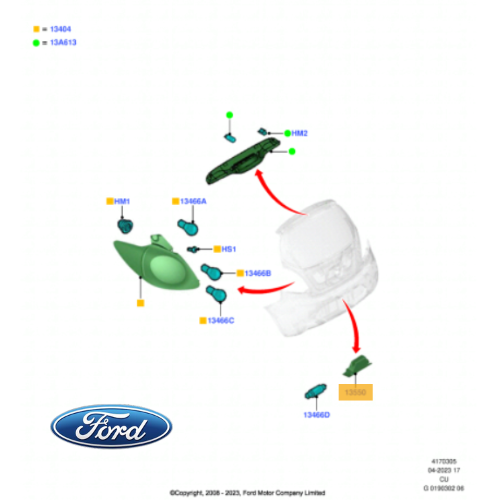 ✅ 1581460 FORD - FANALINO LUCE TARGA FORD KA CCU