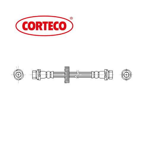✅ 19025739 CORTECO - 1 X TUBO FRENO POSTERIORE FORD 1064257