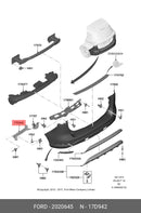 ✅ FORD 2020645 - BRACKET BUMPER MOUNTING