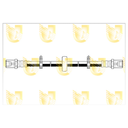 ✅ 378525 UNIGOM - COPPIA 2 PEZZI TUBO FRENO POSTERIORE IVECO 500327229 504265500