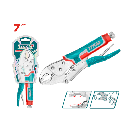 ✅ 4163000175 TOTAL - PINZA AUTOBLOCCANTE CON GANASCE CONCAVE 170 MM (7")