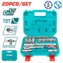 ✅ INECO 4240812020 - SET VALIGETTA CHIAVI A BUSSOLA 1/2 20 PEZZI