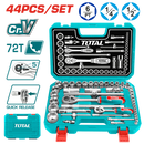 ✅ INECO 42408121444 - SET DI CHIAVI A BUSSOLA 1/4” E 1/2” IN VALIGETTA, 44 PEZZI