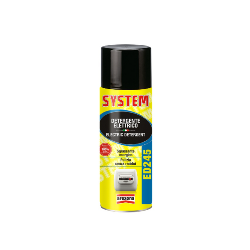 ✅ 4245 SYSTEM ED245 DETERGENTE ELETTRICO 400ML - POTENTE SGRASSANTE PER APPARECCHIATURE ELETTRICHE