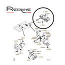 ✅ 43MI054 REDLINE - SOSPENSIONE MOTORE POSTERIORE MITSUBISHI MR992717