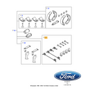 ✅ 5028032 FORD - KIT MOLLE FRENO POSTERIORE GANASCE