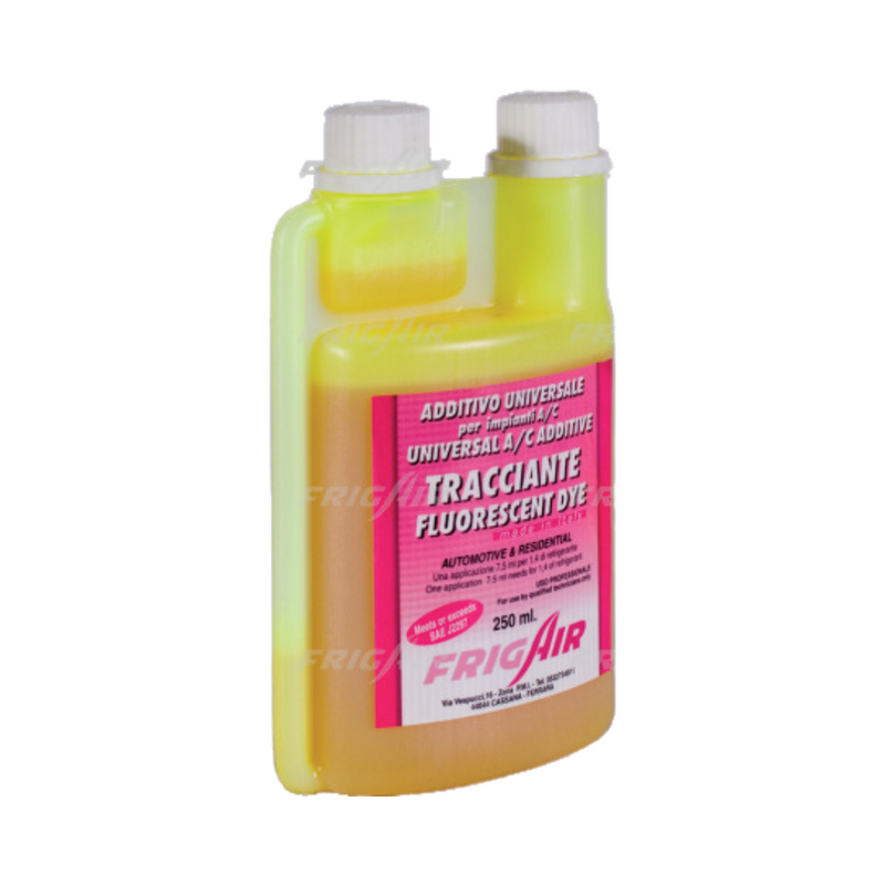 ✅ 60.12011 FRIGAIR - TRACCIANTE FLUORESCENTE UV PER IMPIANTI A/C R12, R134A, R1234YF E COMPRESSORI ELETTRICI 250ML