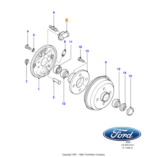 ✅ 6187602 FORD - CILINDRETTO FRENO FORD 22 MM