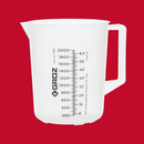 ✅ 7080041946 GROZ - CARAFFA GRADUATA 1000 ML IN POLIPROPILENE PROFESSIONALE