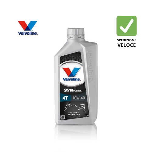 ✅ 862066 VALVOLINE - SYNPOWER 4T 10W40 – OLIO MOTORE SINTETICO PER MOTO 4 TEMPI CON FRIZIONE A BAGNO D’OLIO