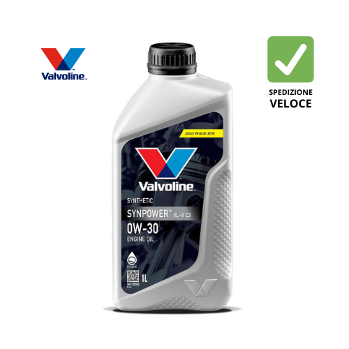 ✅ 907858 VALVOLINE - SYNPOWER XL-III C3 0W30 – OLIO MOTORE SINTETICO PER VW, AUDI, SEAT, SKODA EURO 4/5 CON DPF