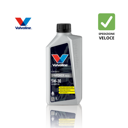 ✅ 907863 VALVOLINE - SYNPOWER RNO C3 5W30 – OLIO MOTORE SINTETICO PER RENAULT, MERCEDES, FIAT EURO 4/5/6 CON DPF E GPF