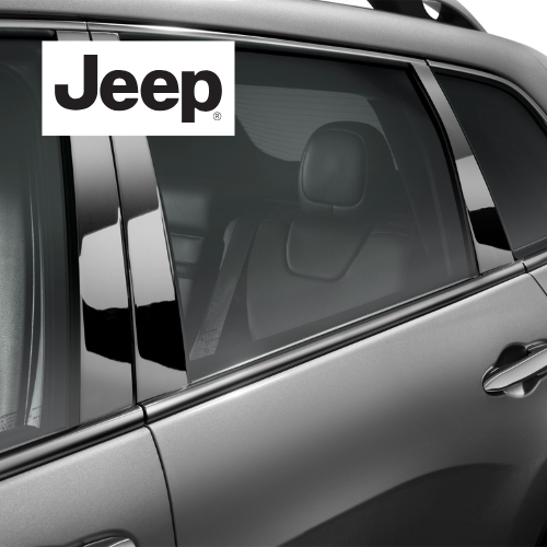 ✅ K82213865 JEEP - KIT ABBELLIMENTO FIAT RIVESTIMENTI CROMATI PER MONTANTI E PORTE 6000625397 6000625396