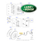 ✅ LR122455 LAND ROVER - SENSORE USURA FRENO POSTERIORE ORIGINALE LR084048