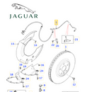 ✅ T4A13370 JAGUAR - SENSORE USURA FRENO ANTERIORE ORIGINALE