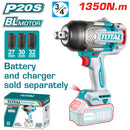 ✅ INECO 4701900001 - AVVITATORE A IMPULSI 20 V ATTACCO 3/4”, 1350 NM