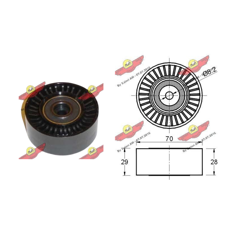 ✅ AUTOKIT 03.80576 - GALOPPINO GUIDACINGHIA Ø70MM MERCEDES-BENZ A665200019
