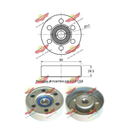 ✅ AUTOKIT 03.81570 - GALOPPINO GUIDACINGHIA Ø90MM TOYOTA LEXUS 1660327010