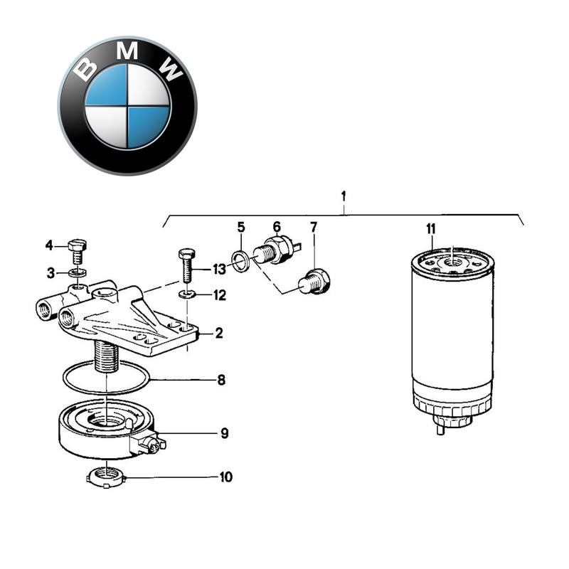 ✅ BMW 13322240802 - FILTRO GASOLIO ORIGINALE MANN-FILTER WK853/8