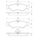 ✅ DELPHI LP1044 - PASTIGLIE FRENO 2D0698451C AUDI-VOLKSWAGEN