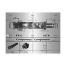 ✅ MALO 80963 - FLESSIBILE / TUBO FRENO ASSALE ANTERIORE 435MM FIAT 51841431