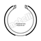 ✅ METELLI 53-0491 - SERIE GANASCE FRENO A MANO Ø 190MM OPEL MAZDA EGY34439Z SSANGYONG 483KT05000