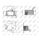 ✅ NRF 31258 – RADIATORE OLIO MOTORE (RAFREDDATO AD ACQUA) – EASY FIT