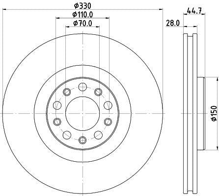 ✅ 50556528 - COPPIA DISCHI FRENO ORIGINALI FIAT ALFA ROMEO STELVIO