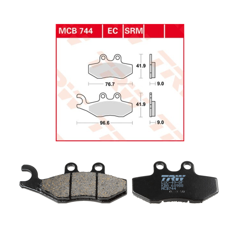 ✅ TRW MCB744 — Kit pastiglie freni moto Organic Allround