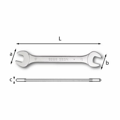 U02520525 252 N_12x14 CHIAVE A FORCHETTA -E-