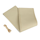 *C/VOLANTE PELLE "PREMIUM" BEIGE 37-39CM CUCIT.BEIGE