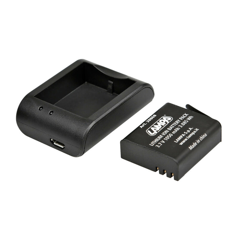 *BASE DI RICARICA + BATTERIA 1050MAH PER ACTION CAMERA