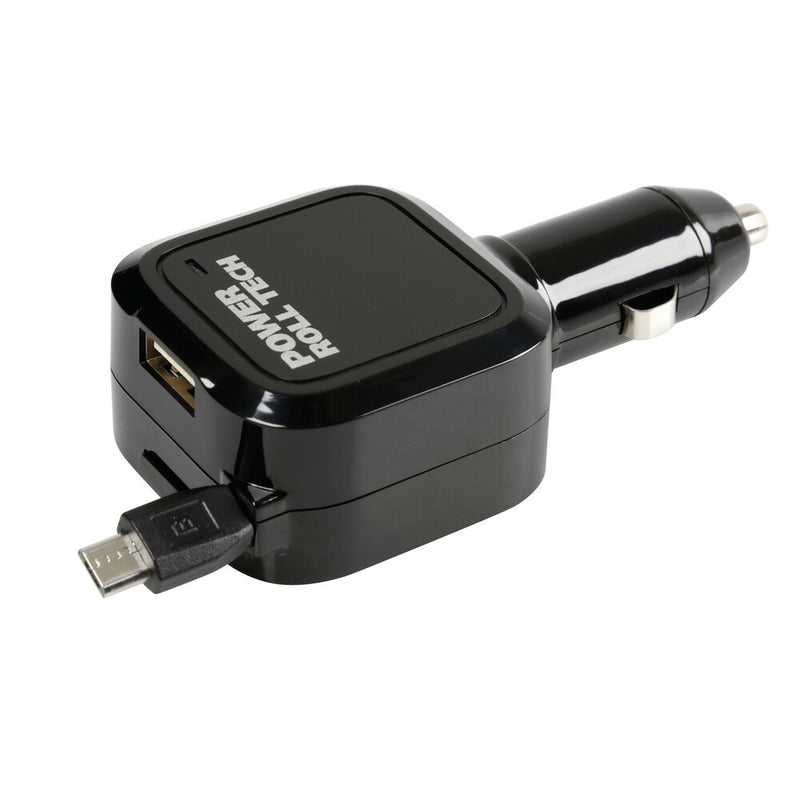 *"POWER ROLL TECH" MICRO USB CON RIC.RAPIDA UNIVERSALE ED EXTRA PORTA USB 3100MA 12/24V