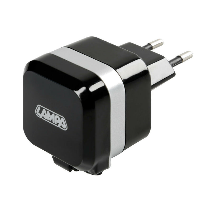 *PRESA USB DA RETE+CAVO MICRO USB RETRAT.+PORTA USB 2000MA