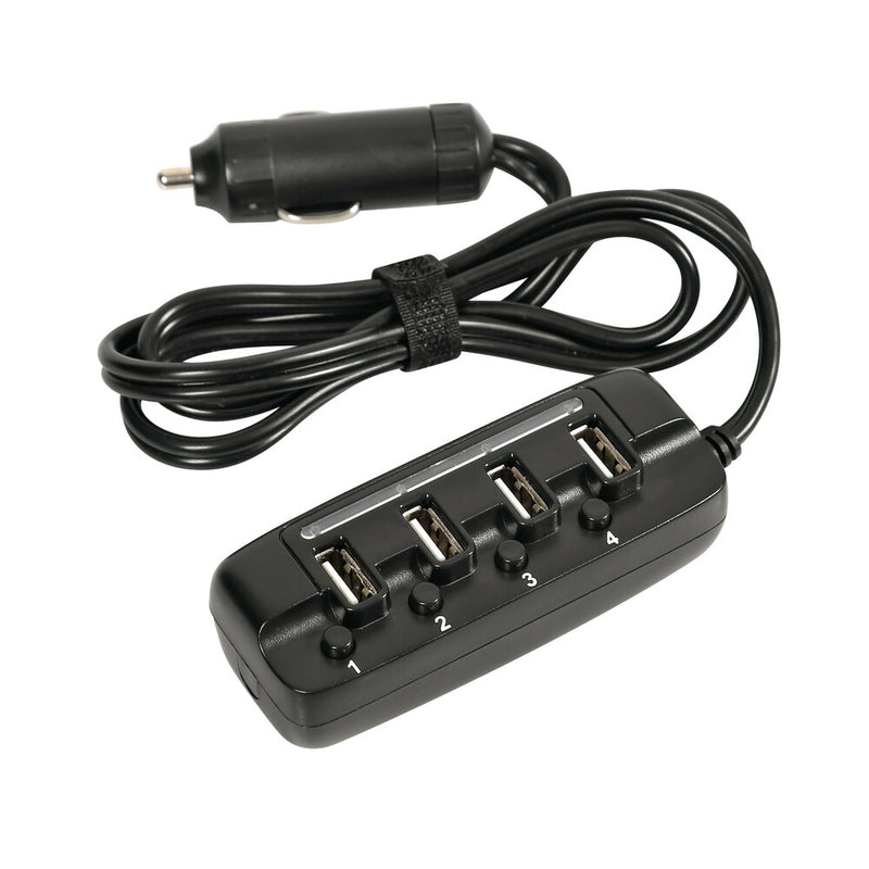 *PLAFONIERA 12/24V 4 PORTE USB