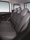 CORA 000129149 Serie Completa coprisedili Personalizzati Fiat Panda dal 2012 5 posti, Scozzese Grigio