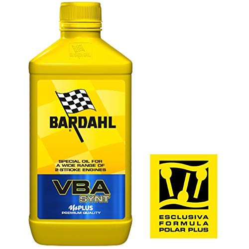 ✅ BARDAHL 202041 - Olio Miscela 2 Tempi VBA SYNT 100% Sintetico, 1 Litro - Massima Protezione e Prestazioni per Motori 2T