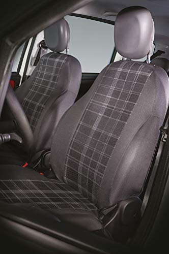 CORA 000129149 Serie Completa coprisedili Personalizzati Fiat Panda dal 2012 5 posti, Scozzese Grigio