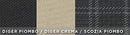 Cora CO.RA. SPA Coprisedili Anteriori personalizzati, Fiat 500 07>, Tess. Cotone Scozzese Grigio e Poliestere Grigio/Panna