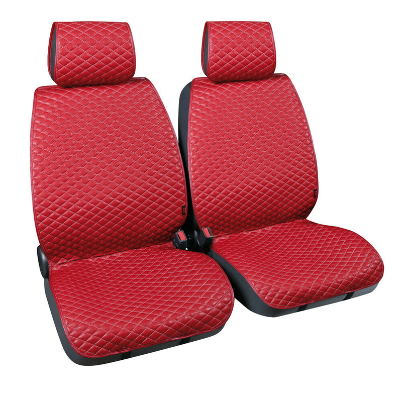 *CP.COPRISEDILI ANT.COVER-TEC SIMILPELLE ROSSO+FILO ROSSO