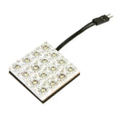 *PANNELLO 35X35MM 16LED ROSSO