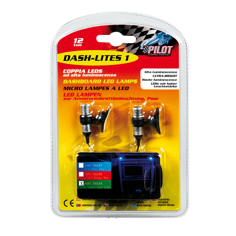 *CP.LED"DASH-LITES 1"VERD 12V