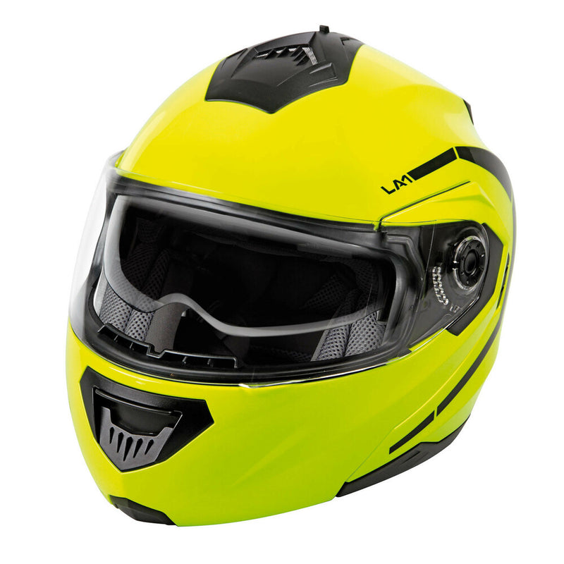 *CASCO LA-1 MODULARE TG.S GIALLO FLUO